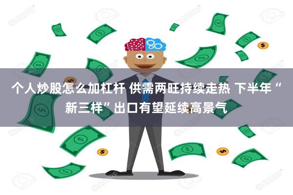 个人炒股怎么加杠杆 供需两旺持续走热 下半年“新三样”出口有望延续高景气