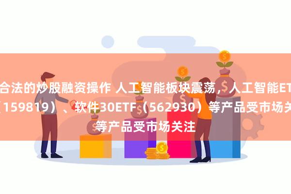 合法的炒股融资操作 人工智能板块震荡，人工智能ETF（159819）、软件30ETF（562930）等产品受市场关注