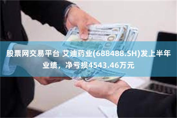 股票网交易平台 艾迪药业(688488.SH)发上半年业绩，净亏损4543.46万元