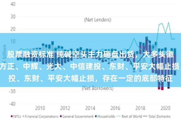 股票融资标准 纯碱空头主力砸盘出货，大多头徽商连续2日大幅翻空，方正、中辉、光大、中信建投、东财、平安大幅止损，存在一定的底部特征